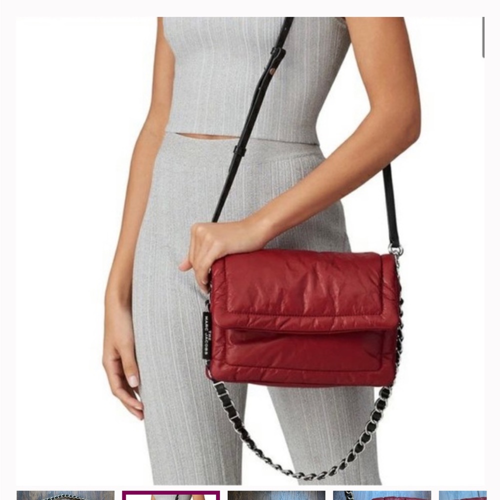 Marc Jacobs Pillow Convertible Red Crossbody Bag